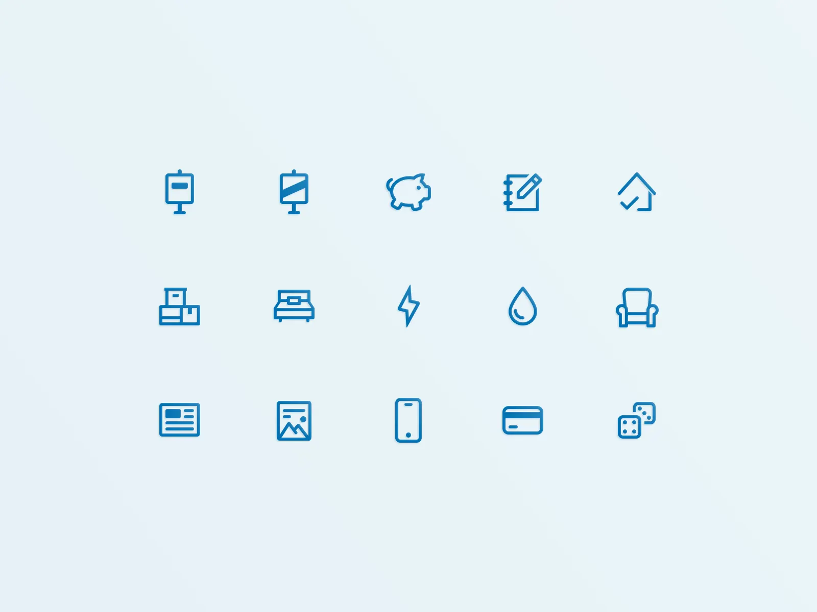 Set of line icons